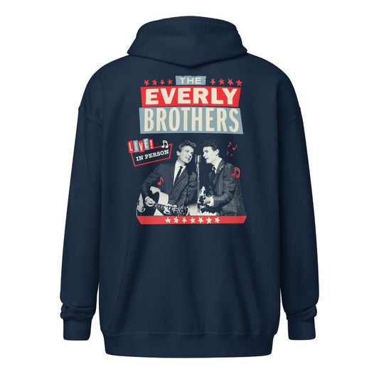 Live In Person Zip Up Hoodie