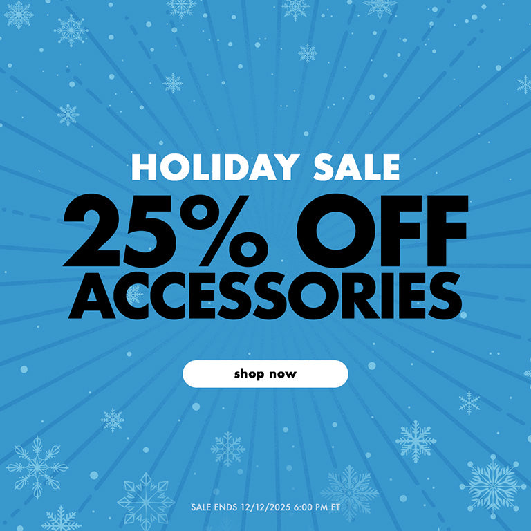 Holiday sale 25% off accessories